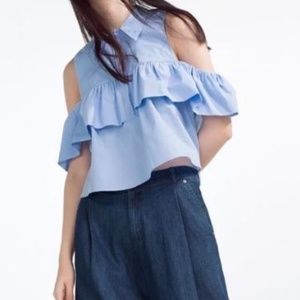 Zara Cold Shoulder Top
